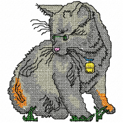 Cats Embroidery Design 6 Cats Embroidery Design 6
